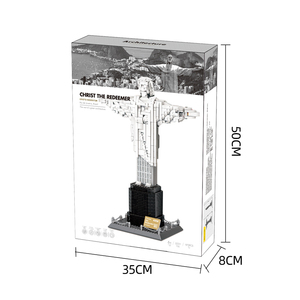 5231 973ชิ้นอิฐสถาปัตยกรรมโลก Christ redeemer-Rio de Janeiro บราซิลโมเดลของเล่นพลาสติก ABS - Product Image 4