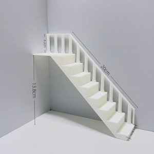 Accesorios <span class=keywords><strong>de</strong></span> Decoración para <span class=keywords><strong>Casa</strong></span> <span class=keywords><strong>de</strong></span> <span class=keywords><strong>Muñecas</strong></span> BJD, Adornos para Escaleras, Escalera en Miniatura para Diorama - Product Image 5