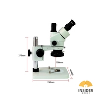 Microscopie stéréoscopique trinoculaire pour réparation de téléphones mobiles OEM noire