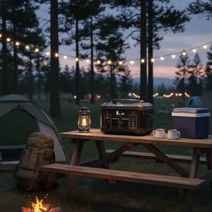 Baterí<span class=keywords><strong>a</strong></span> de Almacenamiento de Energí<span class=keywords><strong>a</strong></span> Externa Eléctrica KUCHER Portátil de 650W con Onda Sinusoidal Pura, MPPT Solar, Compatible con LiFePO4, con Linterna para el Hogar - Product Image 1