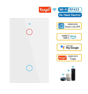 Tuya chuyển đổi thông minh chúng tôi trung tính/không có trung tính yêu cầu 2-band quang Wifi Cảm ứng chuyển đổi Tương thích với alexagoogle nhà - Product Image 5