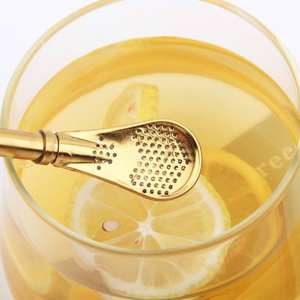 Pajita de acero inoxidable 304 personalizada para Yerba Mate, filtro de metal reutilizable, tamiz de pajita, Bombilla dorada, Pajita de calabaza de <span class=keywords><strong>alpaca</strong></span> mate - Product Image 6