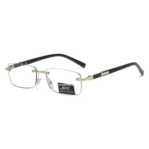 Nuevas <span class=keywords><strong>Gafas</strong></span> de Lectura sin Montura con Marco Cuadrado para Mujer, Fotocromáticas, sin Graduación, Ligeras, con Bloqueo de Luz Azul, Estilo Punk - Product Image 6