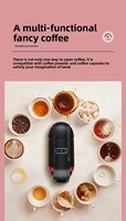 Machine à café à capsules italienne, petite machine de style américain pour la maison et le bureau, 3/4/5 en 1