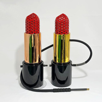 Ensemble Chicha Unique en Aluminium Effet Miroir Écologique Or Rose Rouge Luxe Grand Modèle 52CM KS-XS-34 avec Accessoires