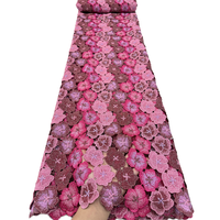 NI.AI Promotion Exceptionnelle : Magnifiques Tissus en Dentelle Guipure Dorée Scintillante avec Broderies Florales pour Robes de Soirée – Tissus Guipure Uniques