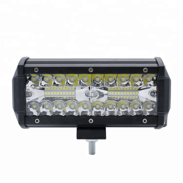 LED Light Bar 7 Inch 120W 4000LM Off Road Lights Pods Spot Flood Combo Work Lights for Pickup Truck Jeep Boat UTV 4x4 ATV