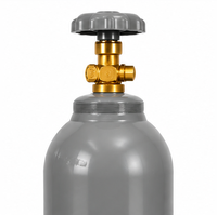 Cylindre de gaz argon industriel KAIMEI de haute pureté 99,999 % 5N, 40 L, 13,5 MPa, rechargeable, valve G5/8, réservoir en acier sans soudure, durable