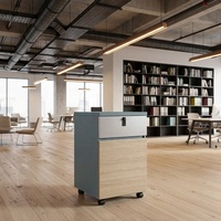 Meuble de rangement mobile sous bureau avec tiroirs verrouillables sur roulettes, unité à 2/3 tiroirs, armoire de rangement mobile pour bureau