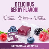 Gummies Accélérateurs de Croissance Capillaire – Complément Herbal à Base de Vitamines, Minéraux, Biotine, Arginine et Silicate pour Adultes