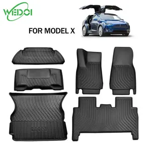 Antislip Luxe Auto Mat Voor Tesla Model X 3D Rubber All Weather Auto Vloer Mat Kofferbak Mat voor Tesla Model X