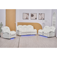 Wic Kles Ensemble de Canapés de Luxe Unique Meubles de Salon Canapés d'Hôtel Offre Spéciale avec Fauteuil Inclinable Electrique Bluet00th Canapé USB
