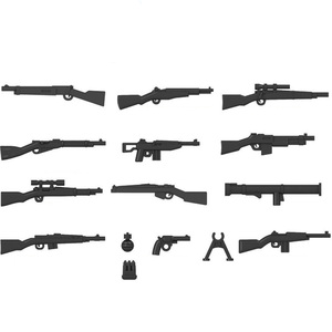 Set de Bloques de Construcción para Niños, Mini Paquete de Pistolas, Modelo de Soldado de la Segunda Guerra Mundial, Juguetes de Bloques de Plástico, Accesorios de Batalla - Product Image 4