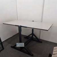Présentoir personnalisé moderne à carreaux de céramique coulissants en métal à rotation Échantillon de dalle rotative pour sol en pierre de quartz pour salle d'exposition