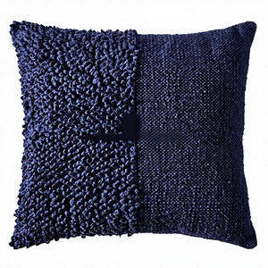 Popcorn bohème oreiller housse de coussin géométrie Chindi jeter taie d'oreiller intérieur-extérieur utilisation longue taie d'oreiller salon décor à la maison - Product Image 1