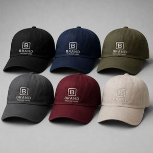 Gorra de Béisbol Personalizada con Logotipo, 100% Algodón, Ajustable, Publicitaria, de 6 Paneles, con Bordado, Gorras Deportivas - Product Image 1