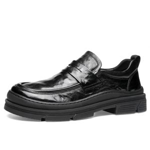 Chaussures habillées pour hommes en cuir de créateur, style Derby Oxford Mocassin, à bout carré, à lacets, faites à la main, respirantes, pour affaires et bureau - Product Image 6