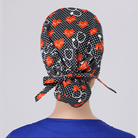 Chirurgie Scrub Caps Femmes Chapeaux D'allaitement Avec Boutons Réglable Bouffant Infirmière Ponytail Holder Turban Motifs Cheveux Courts Longs