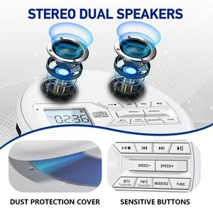 Dual Speaker Portable CD Player, FM Radio with AUX/USB Playback & A-B <b>Repeat</b> Function - Product Image 3