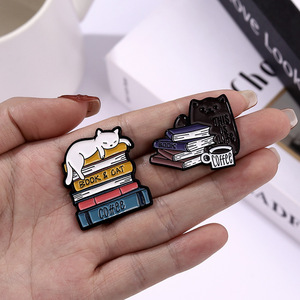 Ute Cat namnamel namin ook offoffee adge IFE is etetter With at nimals etal Itten apapel Pin - Product Image 4