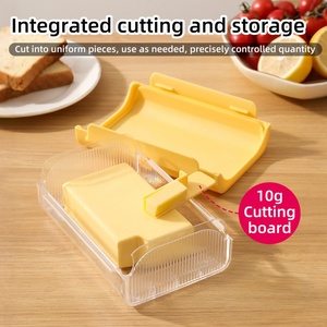 Butter Case With Plastic Cutter Butter Storage <b>Container</b> Fridge <b>Refrigerator</b> Freezer Cheese Fresh Preservation Box - Product Image 2