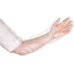 วัสดุพลาสติกสำหรับสัตวแพทย์ OEM ที่ใช้สำหรับการผสมเทียมโค ถุงมือสัตวแพทย์แบบใช้แล้วทิ้งทำจากวัสดุ EVA PE - Product Image 2