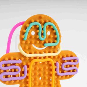 ของเล่นเสริมพัฒนาการทำมือ ตุ๊กตาขนมปังขิง ซิลิโคนบอร์ดกิจกรรมประสาทสัมผัส บอร์ดคลายเครียด - Product Image 6