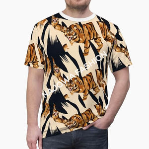 Camisetas de punto con estampado personalizado de estilo informal para hombre Premium 100% algodón Impresión digital personalizada Suministro mundial OEM - Product Image 5