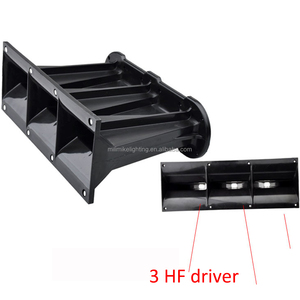 Tweeter Line <span class=keywords><strong>Array</strong></span> Plastik Tiga Lubang ABS Horn 44mm Voice Coil Speaker Horn 26mm Exit Waveguide untuk Aplikasi Sistem Audio Profesional - Product Image 4