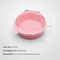 Boîte d'emballage jetable en plastique transparent PET pour muffins et cupcakes, de qualité alimentaire