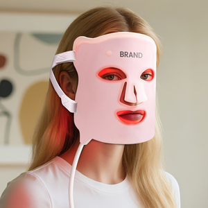 <span class=keywords><strong>Appareil</strong></span> de soin du <span class=keywords><strong>visage</strong></span> portable <span class=keywords><strong>à</strong></span> <span class=keywords><strong>domicile</strong></span>, masque de luminothérapie LED rouge pour lutter contre le vieillissement et l'acné, étanche, prise US - Product Image 6