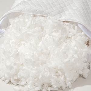 Nouvel <span class=keywords><strong>oreiller</strong></span> de lit réglable en bambou, vente chaude, personnalisé en usine, en mousse à mémoire de forme blanche déchiquetée - Product Image 2