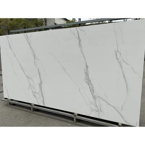 Vente directe d'usine Carreaux en céramique blancs mats de taille <span class=keywords><strong>Alpes</strong></span> 1600*3200 Pierre frittée pour mur et sol - Product Image 1