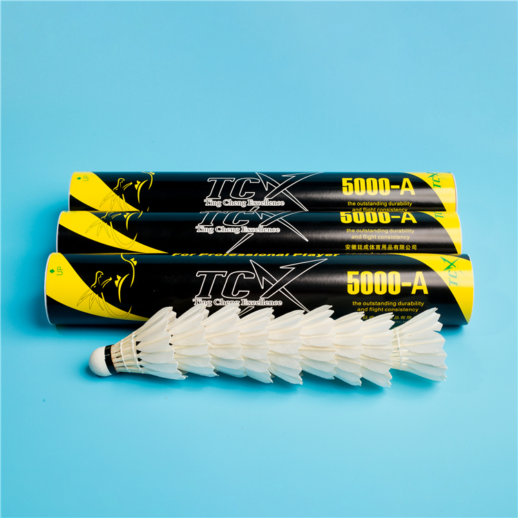TCX 5000-A Balanced Weight Versatile Badminton Shuttlecock Smooth Performance Great Feedback Badminton From Factory