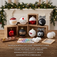 Boule de Noël en verre noir mat Joy, personnalisable, avec logo, floquage et paillettes, en borosilicate, pour cadeau de festival, fabrication OEM en usine