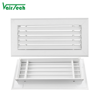 Grille linéaire en PVC pour la ventilation, grille de retour d'air en plastique pour systèmes HVAC