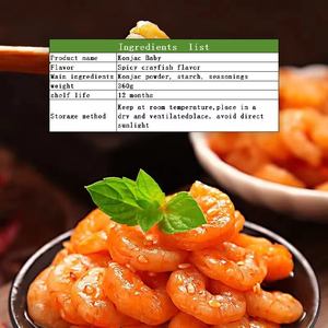 360g de fibres alimentaires épicées Konjac collations aux <span class=keywords><strong>crevettes</strong></span> aliments sains et faibles en <span class=keywords><strong>calories</strong></span> pour tous les âges boîte d'emballage Halal pour régime Keto - Product Image 4