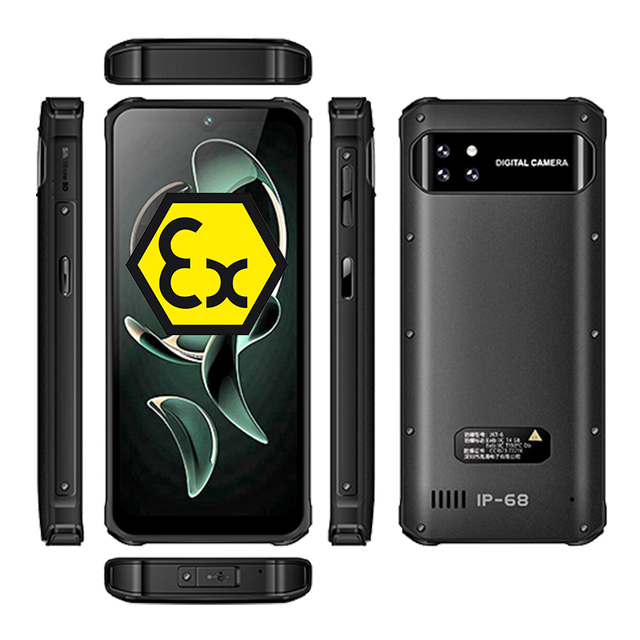 Cheapest Factory 6.56" Android 13.0 Octa-core 4G 6G+128G IP68 9200mAh Bettery Explosion-proof Phone with PPT and NFC Function