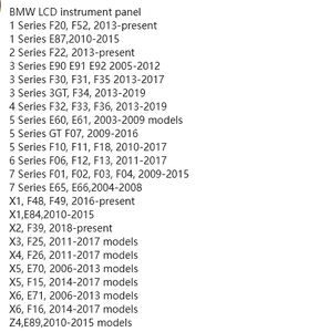 Strumento Digitale LCD Originale YLA per BMW Serie 3 4 F30 F31 F32 F34 F35 F36, Pannello Cruscotto, Tachimetro, Quadro Strumenti - Product Image 6