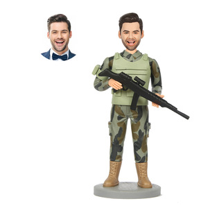 Statues de soldats bobblehead personnalisées, souvenirs, cadeaux promotionnels pour événements, artisanat artistique - Product Image 4