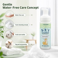 ZouRunAn Shampoing Sec pour Animaux 60ml Mousse Nettoyante Sans Eau pour Chiens et Chats Vente en Gros OEM ODM OBM Achat en Vrac Distributeur