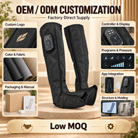 Bottes de compression sans fil à batterie amovible, masseur de jambes à compression d'air, favorise la circulation sanguine