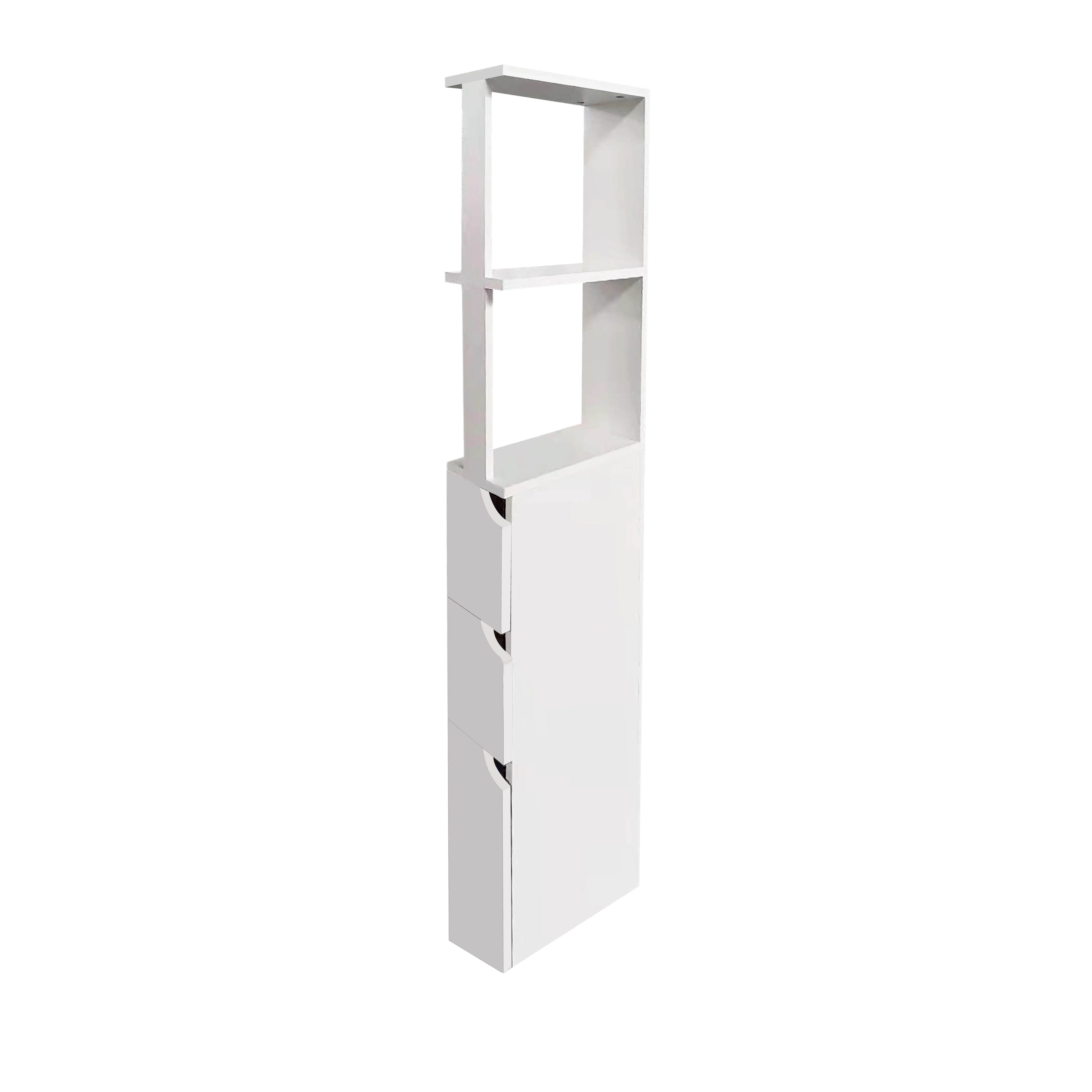 ZJH Floor Standing Tall Bathroom Storage Cabinet with Shelves and Drawers Bath Cabinet with Shelf