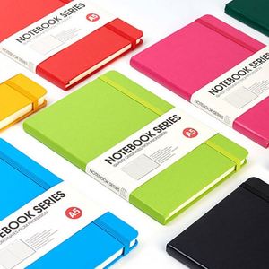 Cuaderno Personalizable de Tapa Dura A5 en Cuero PU para Negocios, en Stock, Muestra Gratis, Encuadernación con Correa Elástica, Libro con Logotipo Personalizado - Product Image 1