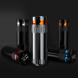 เครื่องสักไร้สายแบบปากกา มอเตอร์ไร้แกน แบตเตอรี่ 1500mAh 2 ก้อน ระยะชัก 4.0 มม. ปากกาโรตารี่สำหรับงานศิลปะบนร่างกาย - Product Image 1