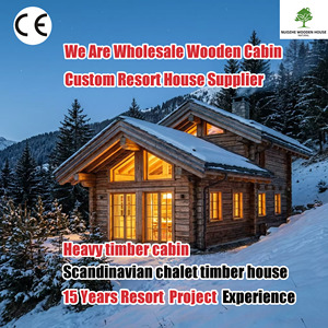 Cabane en bois lourde personnalisée, <span class=keywords><strong>chalet</strong></span> scandinave, maison en bois, cabane en rondins de montagne, préfabriquée - Product Image 1