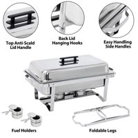 Großhandel Buffet Food Warmer Sets Edelstahl Chafing Dishes Sets Faltbare Chafing Dishes für Catering Restaurant Hotel