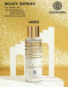 Crenobil Golden Fizz Spray Corpo 250ml con Glitter Senza Profumo - Product Image 3