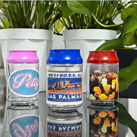 Bouteilles de boisson de cylindre de coca avec bouchon à vis Bouteilles de canettes en plastique PET écologiques de 250ml