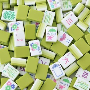 Juego de Mahjong Acrílico Más Vendido, Fichas de Mahjong Estilo Americano, Letras y Números en Inglés, Personalizado, Creativo, en Bolsa - Product Image 4